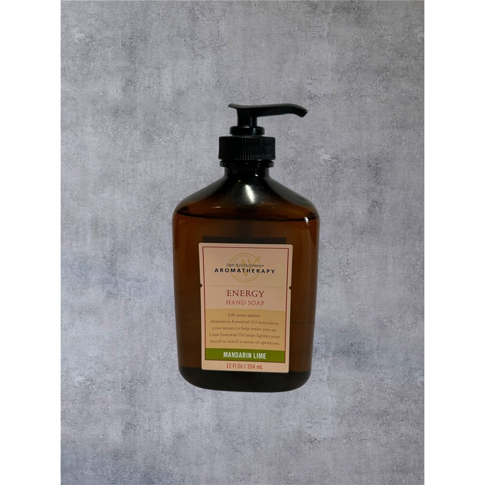 Bath & Body Works Hand Soap 12oz Mandarin Lime New Aromatherapy Energy